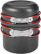 Bulin Camping Cookware Mess Kit, Nonstick Backpacking Cooking Set, Outdoor Cook Gear for Family Hiking, Picnic, Black, 3PC...