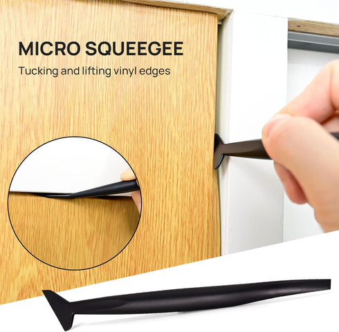 NEWISHTOOL Wallpaper Smoothing Tool Kit, Wallpaper Tools for Applying Peel and Stick Contact Paper Vinyl Film, includes Big Smoothing Squeegee, Fe...