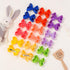 58pcs 3 Inches Grosgrain Ribbon Pinwheel Hair Bows Alligator Clips Hair Barrettes Accessories for Baby Girls Kids Toddlers Teens 29 Colors in Pair...