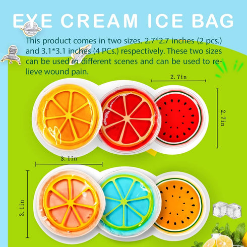 Kids Ice Pack, Hot or Cold Pack Gel Cooling Pad, Reusable for Injuries Medical Health,Swelling and Pain Relief, Tired Eyes, Child Injury, Headache...