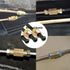 MuHize 6 Inches Brake Line Kit - 3/16 PVF Coated Brake Line Tube with fittings, Each End Bubble Flared Brake Line Tubing with 6 Fittings and 2 Uni...