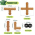 36 Pieces/Set Drip Irrigation Connectors Cross Tee Straight Connector Kit Garden Watering System Hose Fittings...