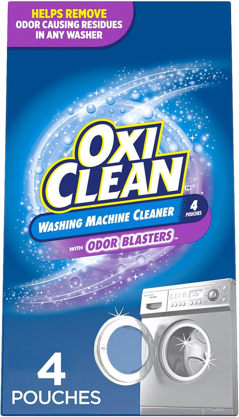 OxiClean Washing Machine Cleaner with Odor Blasters, 4 Count...