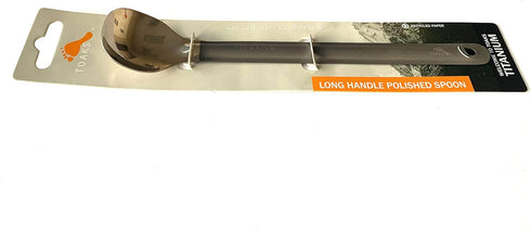 TOAKS Titanium Long Handle Spoon with Polished Bowl...