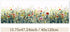 Autumn Floral Window Decals, Transparent Stained Window Sticker, Non Adhesive Double-Sided Glass Door Covering Film for Home Decorative, Thistle...