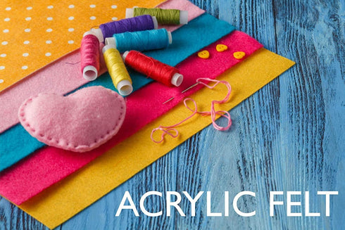 FabricLA Acrylic Felt Fabric Sheets for Crafts | Precut 9" X 12" Inch (20 cm X 30 cm) Felt Squares | Felt Fabric Sheets for DIY Crafts, Hobby, Cos...