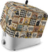 Toaster Dust Cover with Pockets, Farmhouse Retro Rooster Pig Cow Truck Plaid Soft Washable 2 Slice Toaster Cover, Dust-proof Cover for Small Appli...