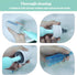 Electric Cleaning Brush with USB Rechargeable Electric Bottle Brush Cleaner and 3 Replaceable Silicone Bottle Brushes and Straw Cleaner Brush,Perf...