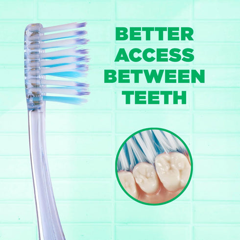 GUM Technique Deep Clean Toothbrush - Compact Soft - Soft Toothbrushes for Adults with Sensitive Gums - Extra Fine Bristles, 1ct (12pk)...