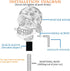 Skull Gear Knob Shifter, Car Stick Shift Handle One-Eyed Pirate Skeleton Style Fit Most Manual Automatic Transmissions, Black...