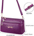 Women Small Handbags Square Leather Crossbody Bags Multi Pocket Shoulder Bag Ladies Elegant Change Purse...