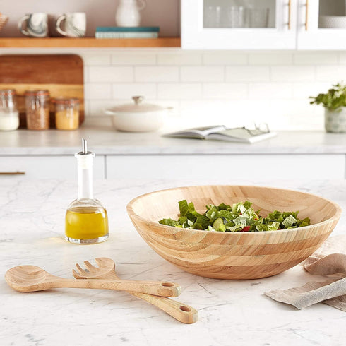 Lipper International Bamboo Salad Bowl and Server Set...