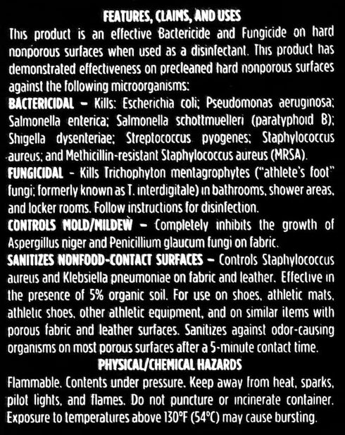 10 Seconds - Household Disinfectant Spray & Deodorizer - Great for Shoes and Gym Equipment! Superior Germ-Killing and Odor Elimination, Fights Sta...