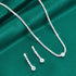 Unicra Silver Bridal Wedding Jewelry Set Rhinestone Necklace Earrings Sets Crystal Formal Costume Jewelry for Women and Brides...