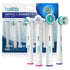 Compatible Oral-B Electric Toothbrush Ortho and Power Tip Bristle Replacement Head - 8-Pack | Braces Brush Heads with Dupont Bristles | Interproxi...