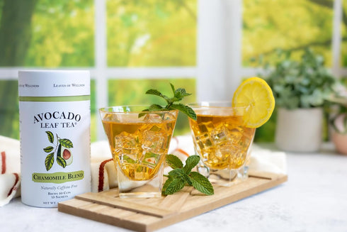 Avocado Leaf/Chamomile Tea – Caffeine-free, Herbal Tea | Immune Support | Cold Brew or Hot Tea | 15 Tea Bags - 30 Servings (Gluten Free & Non-GMO)...
