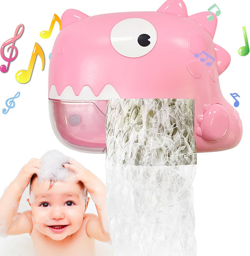 Bath Toys for 2-8 Year Old Girls, Musical Bubble Machine Dinosaur Toys for Kids 3-5 Gifts for 3 4 5 6 7 8 Years Old Girls Birthday Baby Toddler To...