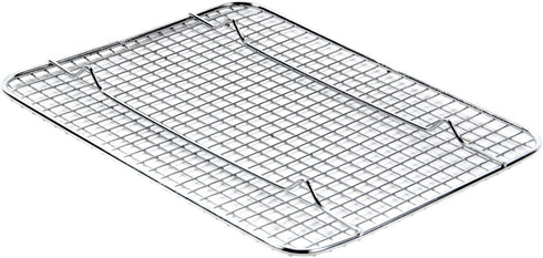 Update International Heavy-Duty 1/4 Size Cooling Rack, Wire Pan Grade, Commercial Grade, Oven-Safe, Chrome, 8 x 10 Inches, Set of 2...