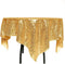 ShinyBeauty Sequin Tablecloth-Gold Sequin Table Overlay and Sequin Tablecloth/Linen for Wedding/Party/Event/Decoration-Gold (36inx36in)...