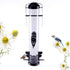 Nature's Rhythm Hanging Classic Tube Wild Bird Feeder Premium Hard Plastic Garden Yard Outdoor Bird Feeder with Steel Hanger, Weatherproof and Wat...