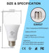 Rechargeable Light Bulbs, Multi-Function Battery Powered Light Bulb for Power Outage, 2000mAh Emergency Battery Light Bulb 500 Lumens 5W 40W Equiv...