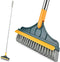 2 in 1 Cleaning Floor Scrub Brush Floor Brush Scrubber New Upgraded 51.4" Long Handle Grout Brush Scrape V-Shape Stiff Bristle Cleaning Brush with...
