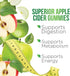 Vegan Apple Cider Vinegar Gummies | Max Strength 1000mg | ACV Supplement Gummy Vitamins for Adults, Supports Digestion, Metabolism, Natural Apple ...