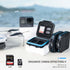 JJC 12 Slots Portable SD Micro SD Memory Card Case, Water-Resistant and Anti-Shock SD MSD TF Card Holder Storage Organizer for 8 Micro SD Card & 4...