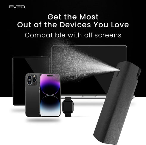 Screen Cleaner Spray and Wipe by EVEO - Computer Screen Cleaner, Laptop Screen Cleaner, Car Screen Cleaner MacBook & iPad Screen Cleaner, iPhone C...