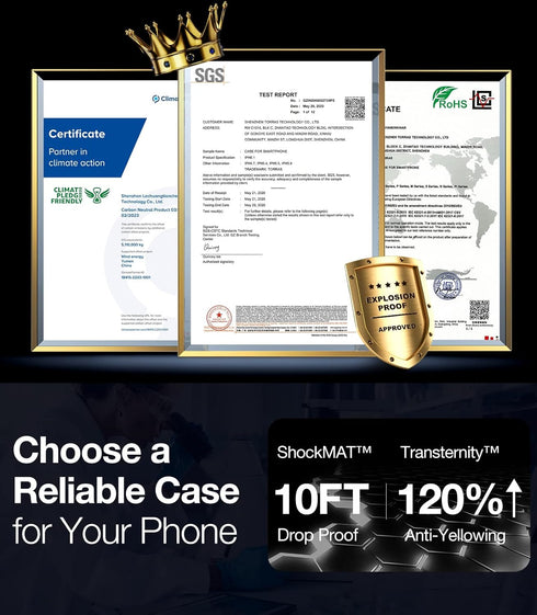 TORRAS Diamond Clear Designed for iPhone 15 Plus Case & iPhone 14 Plus Case, Anti-Yellowing, Military Grade Protection, Shockproof Hard Back Slim ...