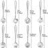 Maitys 16 Pieces Stainless Steel Flower Coffee Spoon Dessert Sugar Ice Cream Stirring Tea Spoon Set for Tableware Kitchen, Cafe or Bar(Silvery)...