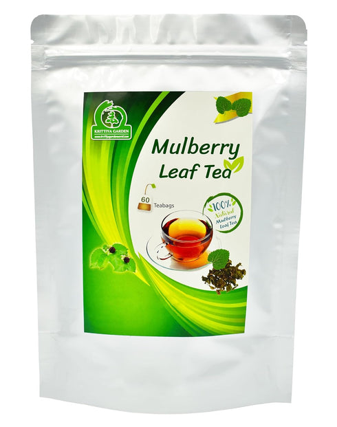 White Mulberry Leaf Tea 60-Teabags (Morus Alba) - 1.5g X 60 Tea Bags...