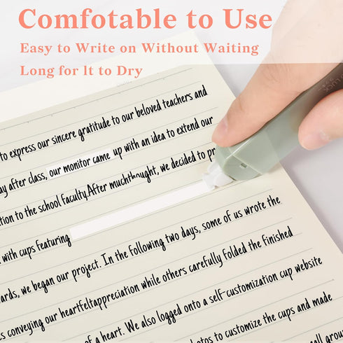 6Pcs Mini White Out Tapes for Instant Correction, Cute Whiteout for Writing, Aesthetic Correction Tape Set Easy To Use for Students School Office ...