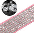 Rhinestones Bowknot Pet Dog Collar Adjustable Sparkly Crystal Studded Velvet Collar for Puppy Small Medium Large Pet,Pink,XS:(Neck 8-10.6")...