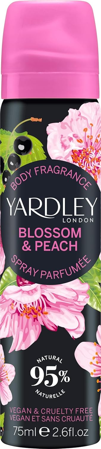 Yardley of London Cherry Blossom & Peach Body Spray 75ml...