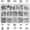 PH PandaHall 300Pcs Bead Caps, 15 Styles Flower Bead Cap Spacers Alloy Bead Cap Bails End Charm Caps Spacer Beads for Earring Bracelets Necklace J...