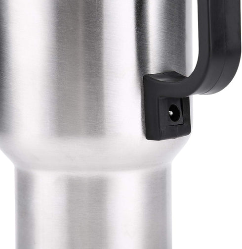 Electric Tea Kettle Car Electric Mug Heated Travel Mug Portable Stainless Steel Electric Car Kettle Boiler Coffee Tea Car Cup with Airtight Lid, A...
