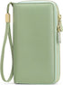 SENDEFN Leather Women Wallet RFID Blocking Zipper Around Phone Holder Clutch Wristlet Large Capacity...