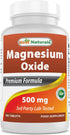 Best Naturals Magnesium oxide 500 mg 180 tablets...