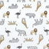 Hudson Baby Unisex Baby Cotton Fitted Crib Sheet, Modern Safari, One Size...