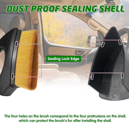 Auto Tire Brush,Car Tires Shine Applicator,with Seal Dust Cover,Wheel Brush,Car Cleaning Tool for Both Interior and Exterior...