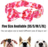 Valentine's Day Dog Collar with Bow Tie, Cotton Love Pink Dog Collar Girl Dog Collar Adjustable Cute Dog Collar with Safety Metal Buckle as Pet Gi...