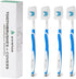 4 Pack Toothbrushes for Adults - Individually Wrapped Medium Bristle Toothbrushes with Covers - Blue - Convenient & Affordable Dental Care for Tra...