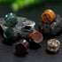 COOEAR 14PC 7 Pairs Stone Ear Plugs Double Flare Saddle Stretching Gauges Expander Stretchers 2G(6mm)-5/8"(16mm)...