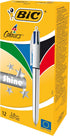 BIC 4 Colours Shine Retractable Ballpoint Pen Black/Blue/Red/Green (Pack of 12......