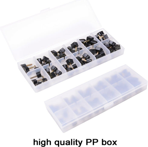 24 Pairs High Heel Tips Shoes Replacement Tap Caps,6 Size,8,/9/10/11/12/12.5mm,U-Shape, Black...