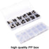 24 Pairs High Heel Tips Shoes Replacement Tap Caps,6 Size,8,/9/10/11/12/12.5mm,U-Shape, Black...