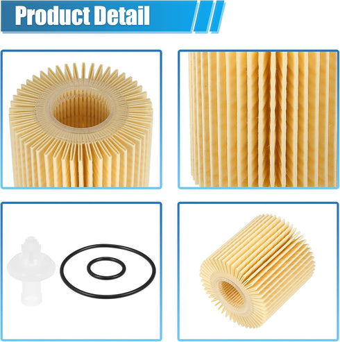 X AUTOHAUX Engine Oil Filter Replacement YZZA1 04152-YZZA 04152-31090 04152-YZZG1 Oil Fuel Filter for Toyota Avalon Touring XLE 3.5L V6 - Gas 2022...