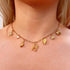Gold Initial Charm Necklace for Women Gold Shell Starfish Necklace Summer Beach Charms Necklaces for Women Beach Jewelry Gift...