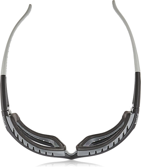 Bollé Safety 253-TR-40085 Tracker Safety Eyewear with Black/Gray Polycarbonate + TPE Full Frame and Clear Lens...